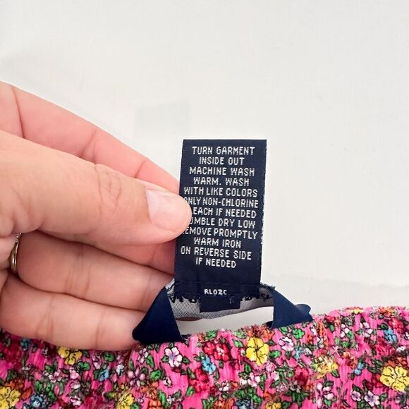 RL Girls Pink Corduroy Floral Skirt Cotton 6 - Picture 4 of 6